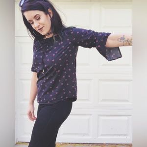 Express Floral Top Sz XS